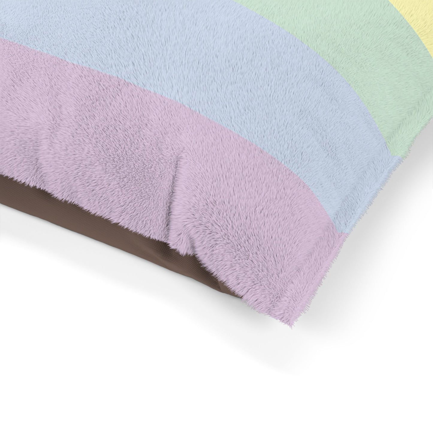 Luxury XL Muted-Rainbow Dog Bed – The Unity Collection, Plush (50″ × 40″)