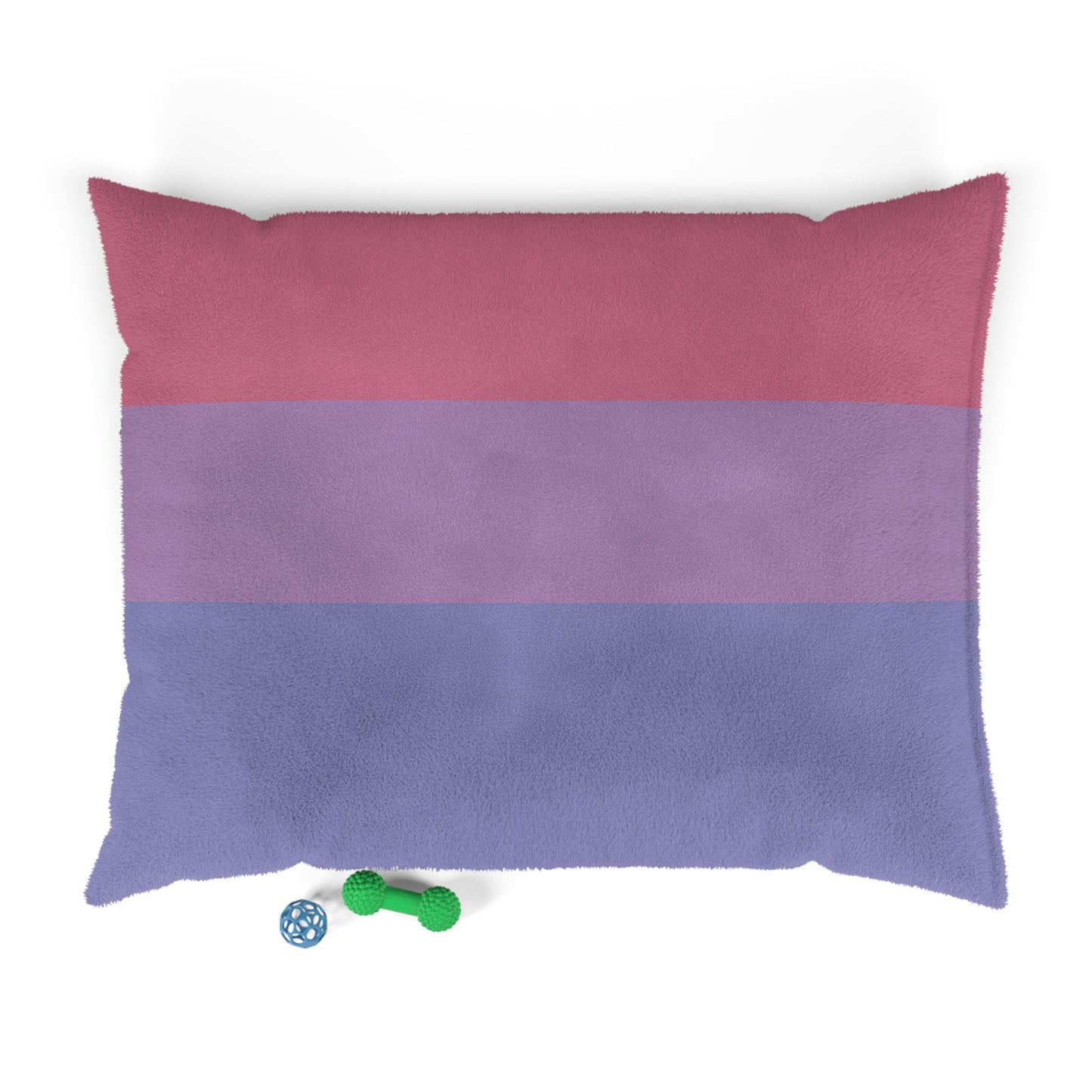 Luxury XL Bisexual-Pride Dog Bed – The Spectrum Collection, Plush (50″ × 40″)