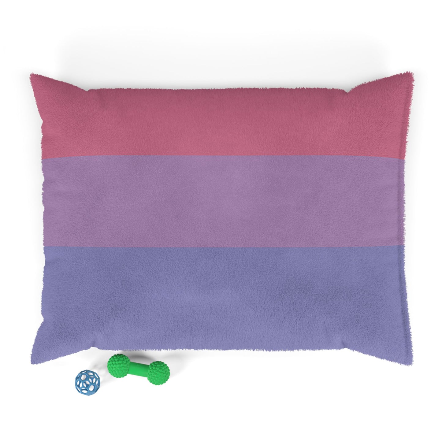 Luxury XL Bisexual-Pride Dog Bed – The Spectrum Collection, Plush (50″ × 40″)
