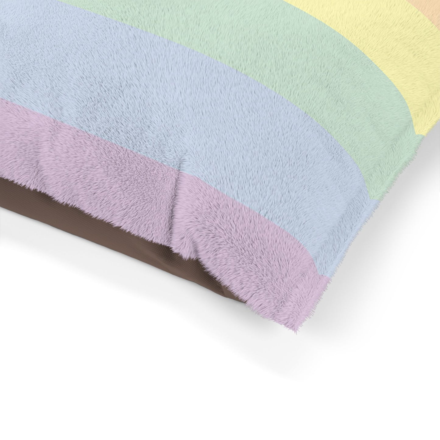 Luxury XL Muted-Rainbow Dog Bed – The Unity Collection, Plush (50″ × 40″)