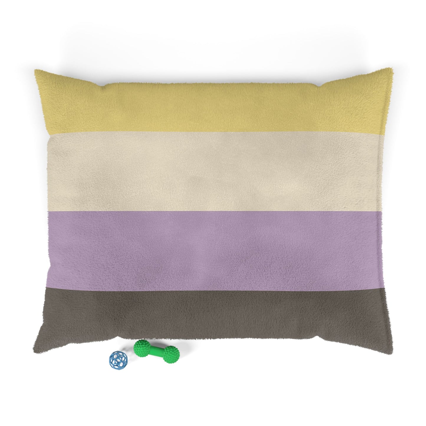 Luxury XL Nonbinary-Pride Dog Bed – The Identity Collection, Plush (50″ × 40″)