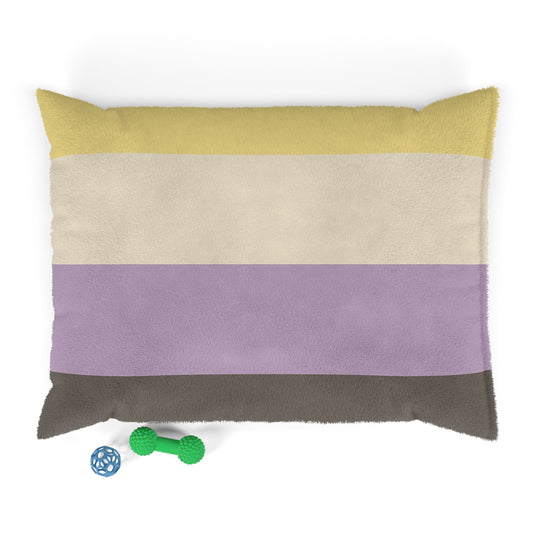 Luxury XL Nonbinary-Pride Dog Bed – The Identity Collection, Plush (50″ × 40″)