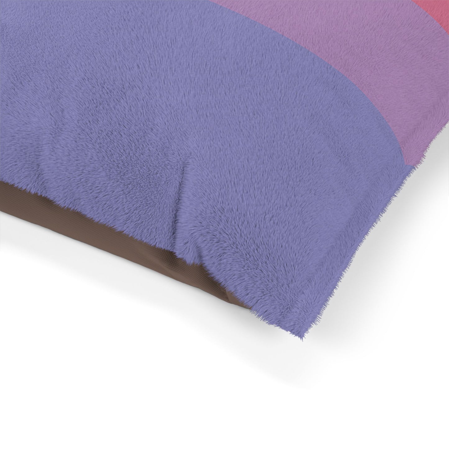Luxury XL Bisexual-Pride Dog Bed – The Spectrum Collection, Plush (50″ × 40″)