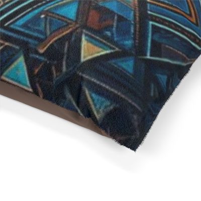 Luxury XL Boho Luxe Retreat Dog Bed – Plush Comfort (50″ × 40″)